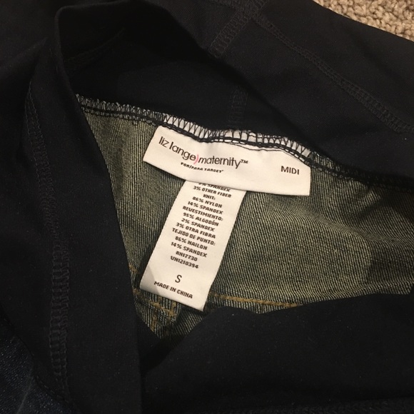 Denim maternity shorts - Picture 1 of 1